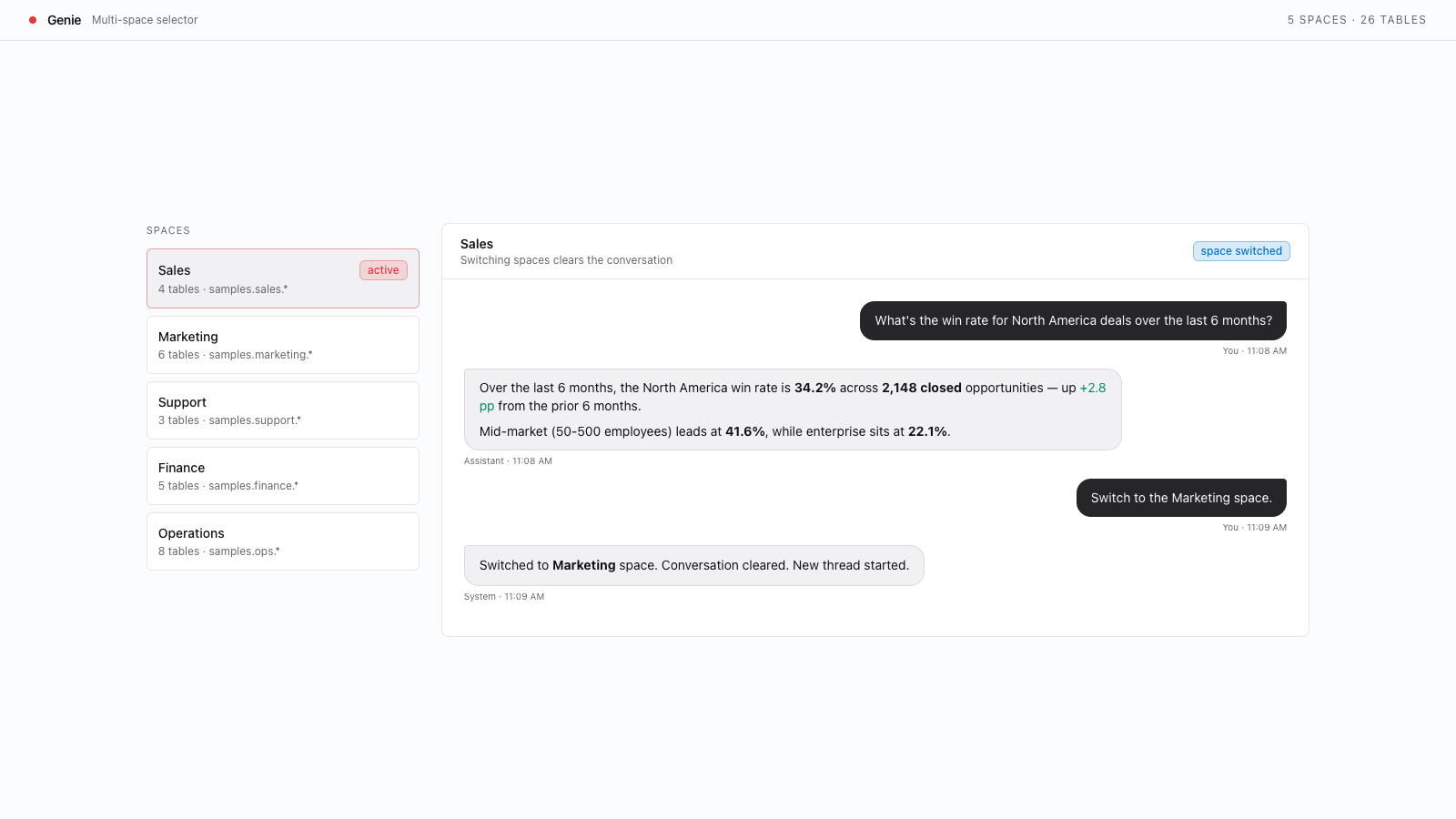 Genie Multi-Space Selector preview